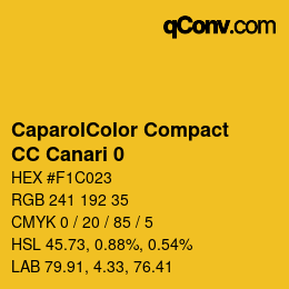 カラーコード: CaparolColor Compact - CC Canari 0 | qconv.com