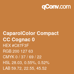 カラーコード: CaparolColor Compact - CC Cognac 0 | qconv.com