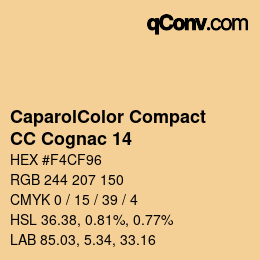 カラーコード: CaparolColor Compact - CC Cognac 14 | qconv.com