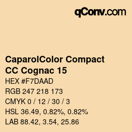 Código de color: CaparolColor Compact - CC Cognac 15 | qconv.com