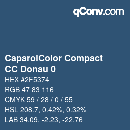 Código de color: CaparolColor Compact - CC Donau 0 | qconv.com