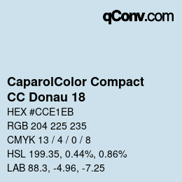 カラーコード: CaparolColor Compact - CC Donau 18 | qconv.com