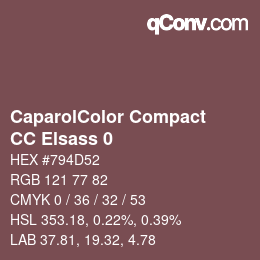 カラーコード: CaparolColor Compact - CC Elsass 0 | qconv.com