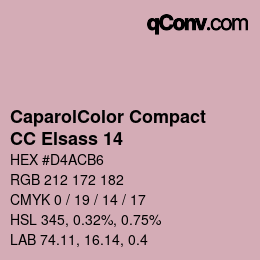 Código de color: CaparolColor Compact - CC Elsass 14 | qconv.com