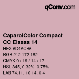 Code couleur: CaparolColor Compact - CC Elsass 14 | qconv.com