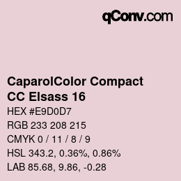 Código de color: CaparolColor Compact - CC Elsass 16 | qconv.com