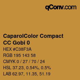 Código de color: CaparolColor Compact - CC Gobi 0 | qconv.com