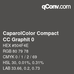 Farbcode: CaparolColor Compact - CC Graphit 0 | qconv.com