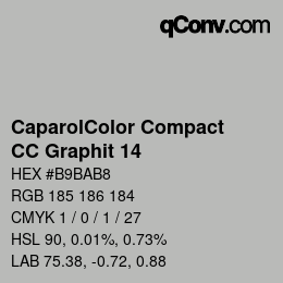 Farbcode: CaparolColor Compact - CC Graphit 14 | qconv.com