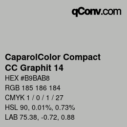 Color code: CaparolColor Compact - CC Graphit 14 | qconv.com