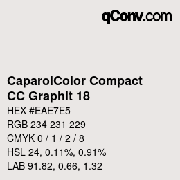 Farbcode: CaparolColor Compact - CC Graphit 18 | qconv.com