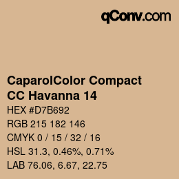 Código de color: CaparolColor Compact - CC Havanna 14 | qconv.com
