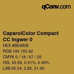 Código de color: CaparolColor Compact - CC Ingwer 0 | qconv.com