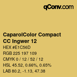 カラーコード: CaparolColor Compact - CC Ingwer 12 | qconv.com