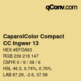 Código de color: CaparolColor Compact - CC Ingwer 13 | qconv.com