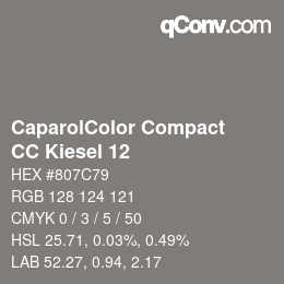 Color code: CaparolColor Compact - CC Kiesel 12 | qconv.com