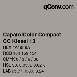 Color code: CaparolColor Compact - CC Kiesel 13 | qconv.com