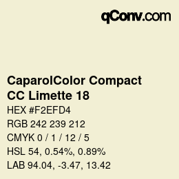 Código de color: CaparolColor Compact - CC Limette 18 | qconv.com