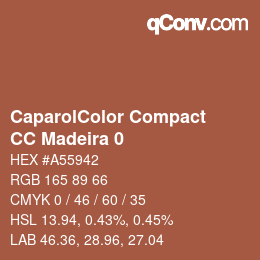 Color code: CaparolColor Compact - CC Madeira 0 | qconv.com