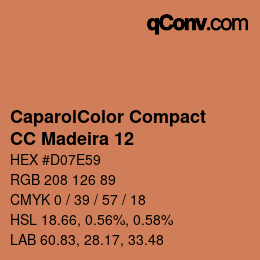 Código de color: CaparolColor Compact - CC Madeira 12 | qconv.com