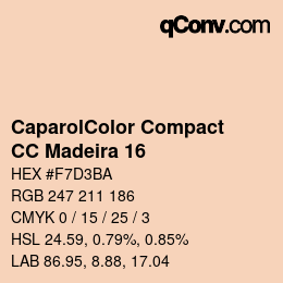 Código de color: CaparolColor Compact - CC Madeira 16 | qconv.com