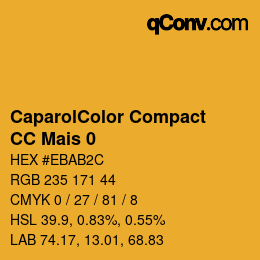 カラーコード: CaparolColor Compact - CC Mais 0 | qconv.com
