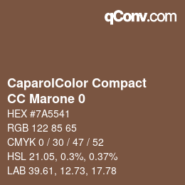 Color code: CaparolColor Compact - CC Marone 0 | qconv.com