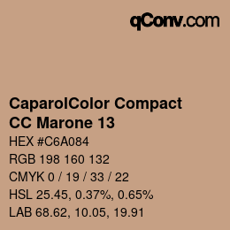 カラーコード: CaparolColor Compact - CC Marone 13 | qconv.com