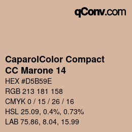 Farbcode: CaparolColor Compact - CC Marone 14 | qconv.com