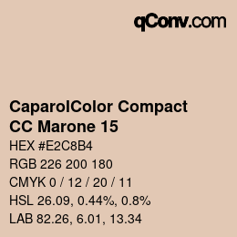 Color code: CaparolColor Compact - CC Marone 15 | qconv.com