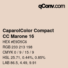 Color code: CaparolColor Compact - CC Marone 16 | qconv.com