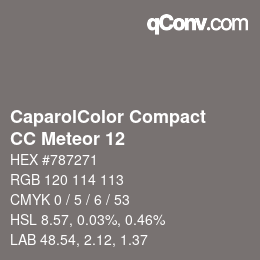 カラーコード: CaparolColor Compact - CC Meteor 12 | qconv.com