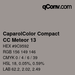 Color code: CaparolColor Compact - CC Meteor 13 | qconv.com