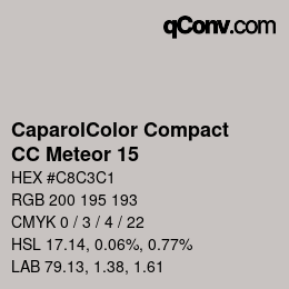 Color code: CaparolColor Compact - CC Meteor 15 | qconv.com