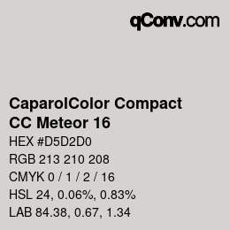 Color code: CaparolColor Compact - CC Meteor 16 | qconv.com