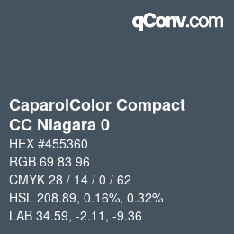 カラーコード: CaparolColor Compact - CC Niagara 0 | qconv.com