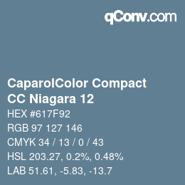 Color code: CaparolColor Compact - CC Niagara 12 | qconv.com