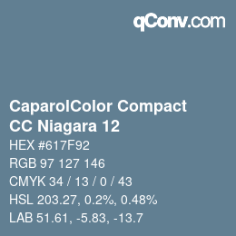 カラーコード: CaparolColor Compact - CC Niagara 12 | qconv.com