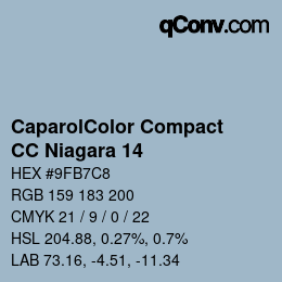 Color code: CaparolColor Compact - CC Niagara 14 | qconv.com