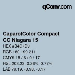 Color code: CaparolColor Compact - CC Niagara 15 | qconv.com