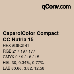 Color code: CaparolColor Compact - CC Nutria 15 | qconv.com