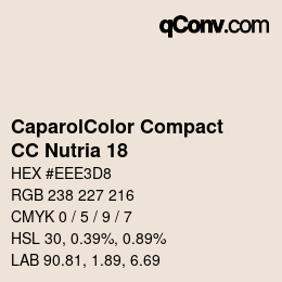 Color code: CaparolColor Compact - CC Nutria 18 | qconv.com