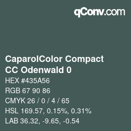 Código de color: CaparolColor Compact - CC Odenwald 0 | qconv.com