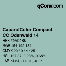 Color code: CaparolColor Compact - CC Odenwald 14 | qconv.com