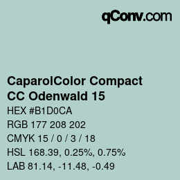 カラーコード: CaparolColor Compact - CC Odenwald 15 | qconv.com