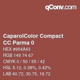 Farbcode: CaparolColor Compact - CC Parma 0 | qconv.com