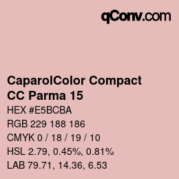 カラーコード: CaparolColor Compact - CC Parma 15 | qconv.com