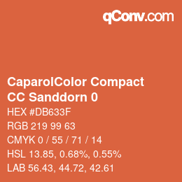 Código de color: CaparolColor Compact - CC Sanddorn 0 | qconv.com