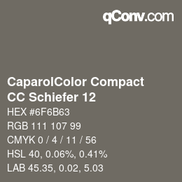 Color code: CaparolColor Compact - CC Schiefer 12 | qconv.com