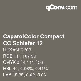 カラーコード: CaparolColor Compact - CC Schiefer 12 | qconv.com